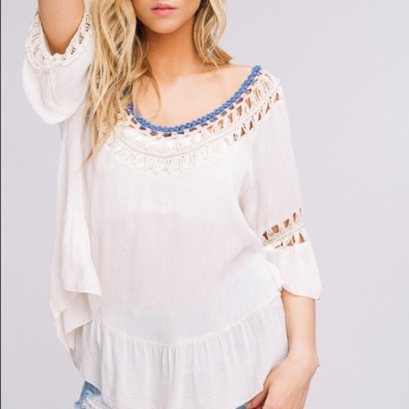 BOHO Jasmine Crocheted Top-LAST ONE ☝️ - Picture 4 of 4